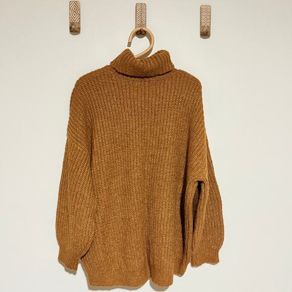 Old Navy Marled Shaker-Stitch Tunic-Length Turtleneck Sweater - Large - Picture 4 of 9